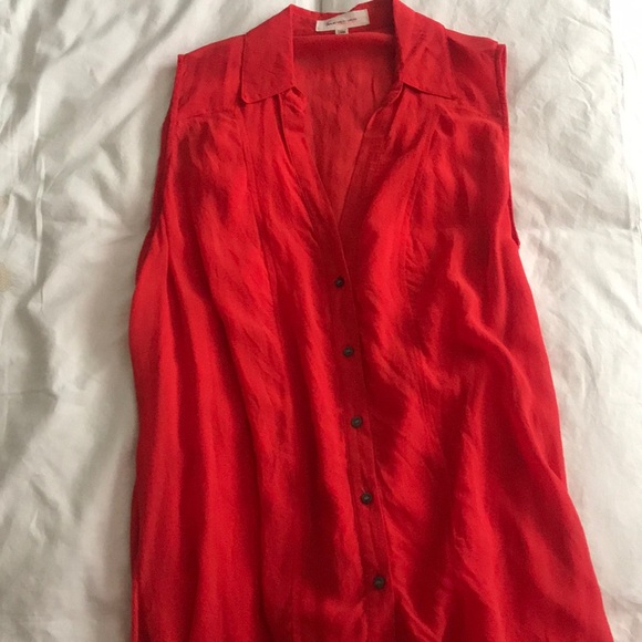 Silk Button Down Tank - Picture 5 of 7